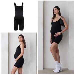 The Bumpsuit Cindy Romper Maternity Black NWOT